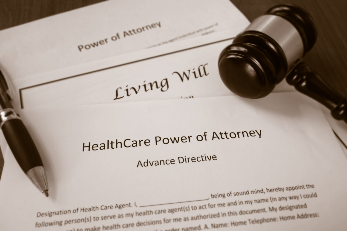 Advanced directives, living will, healthcare power of attorney