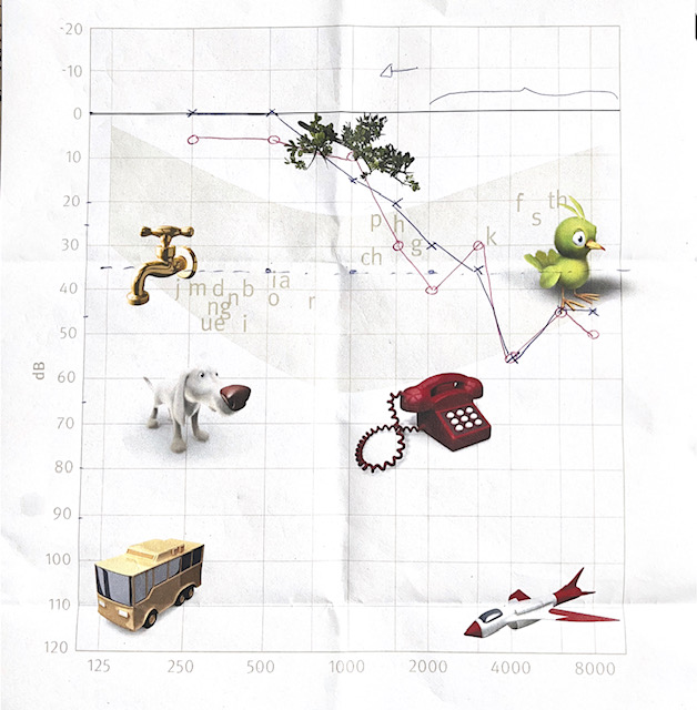 Marijke's hearing test to check for hearing loss